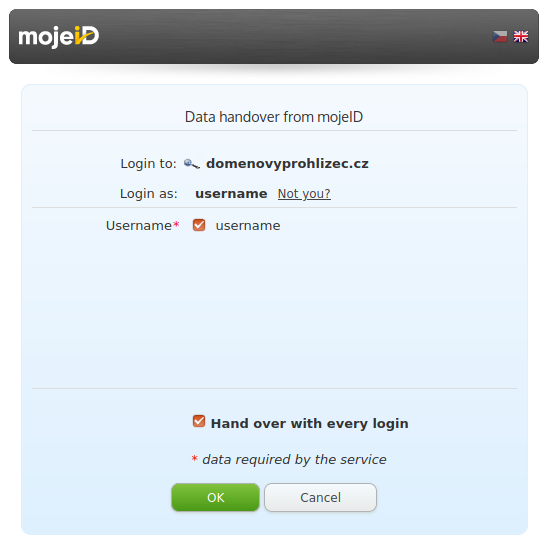 Favicon display example
